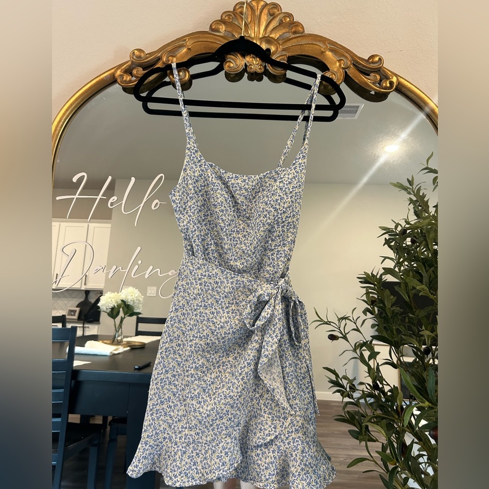 Speechless Blue Floral Midi Dress